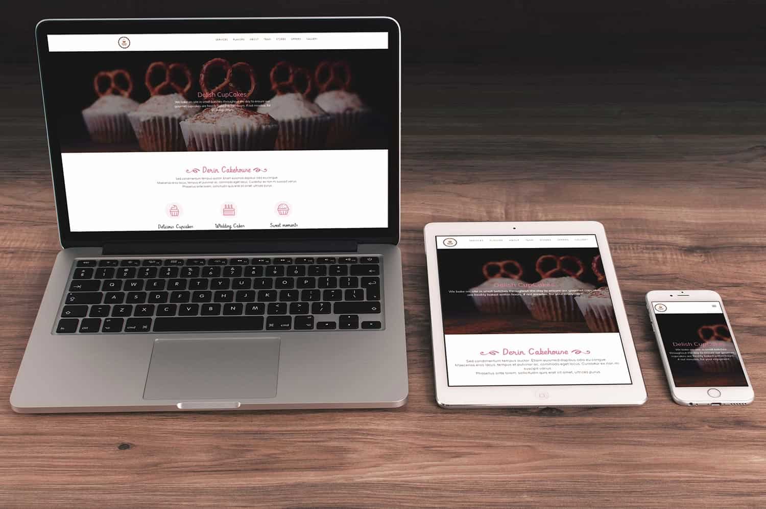 Cupcake Store Website design