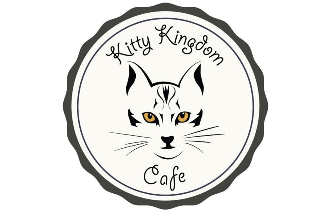 Design of a cat cafe logo